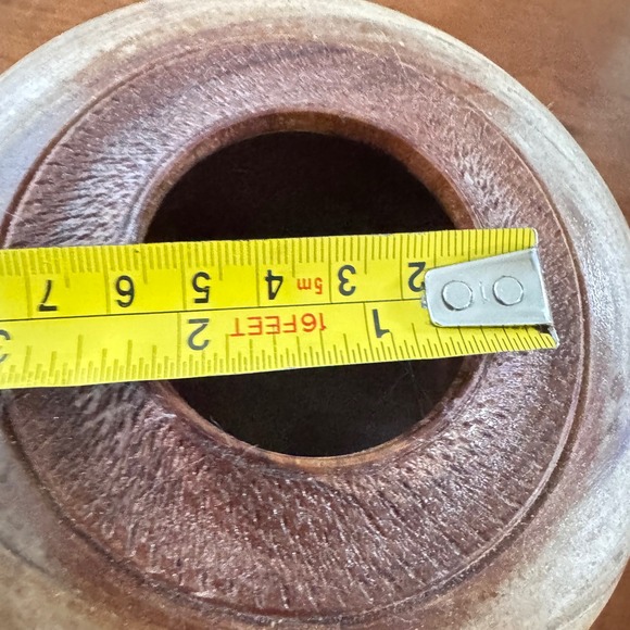 Hand Carved Duck Wood Vase Pacific Northwest Native American Art Signed Campbell - Picture 6 of 10